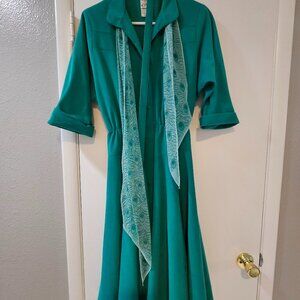 Vintage Teal Dress